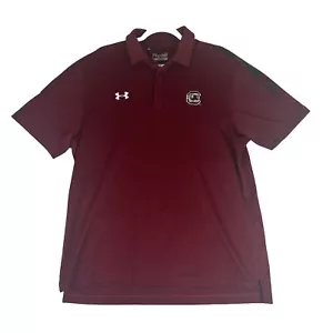 Under Armour Mens Polo Shirt Short Sleeve South Carolina Gamecocks USC L Loose - Picture 1 of 11