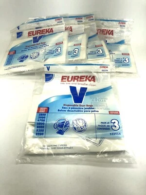 Lot Of 5 3-Pack Eureka Disposable Dust Bags Style V 52358A Vacuum Bags 15 Total - Image 1 of 2