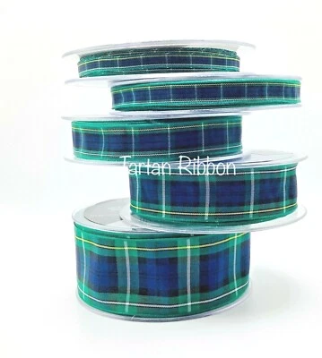 Campbell Tartan Ribbon~Choice of Widths/Lengths~Berisfords~Free Postage - Image 1 of 4