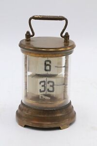 1903 Plato Clock Co. Flip Brass Carriage Clock