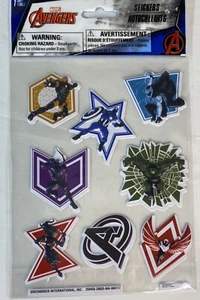 The Avengers Stickers - Capt. America Hulk Black Widow Falcon Hawkeye - Picture 1 of 1