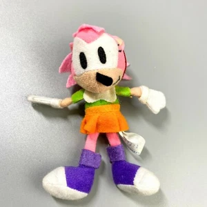 Sehr selten 1996 Sonic the Fighters Amy Rose Schlüsselanhänger Plüschpuppe Igel SEGA - Bild 1 von 10