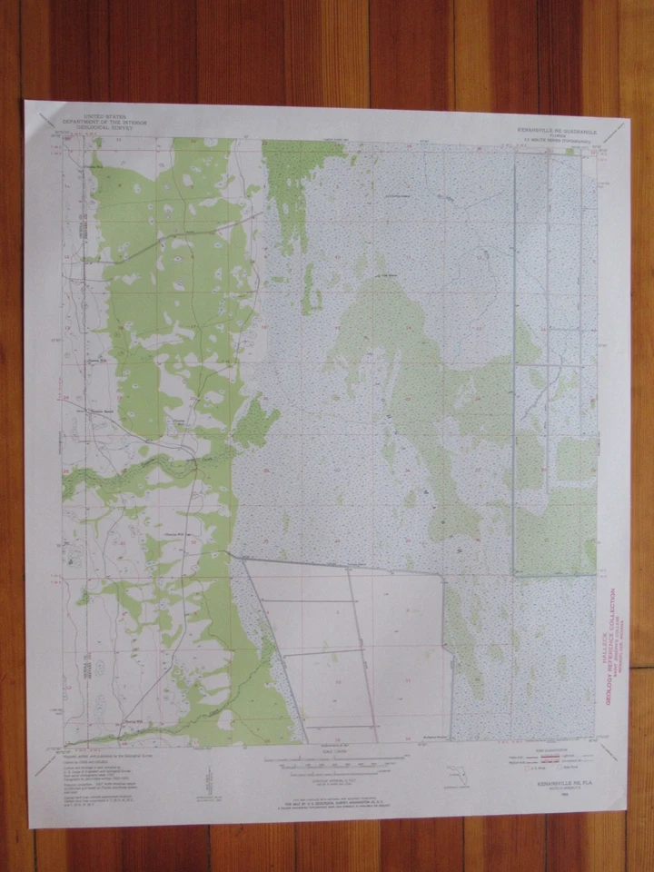 Kenansville NE Florida 1954 Original Vintage USGS Topo Map - Image 1 of 1