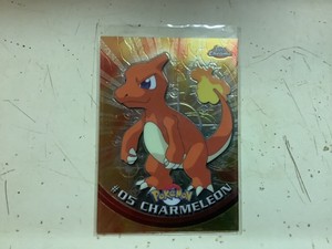 Charmeleon 1999 Topps Chrome Pokemon TV Animation Edition #05 Black Logo