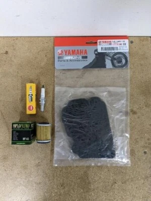 Tune Up Kit Yamaha TW200 TW 200 1987 - 2023 OEM air filter + Spark plug Oil - Image 1 of 2