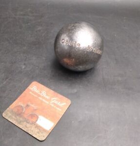 Ancienne boule de pétanque OBUT 1/2 Tendre Chromée T29 700Gr Competition