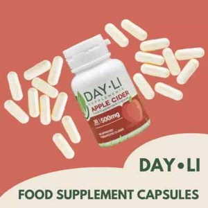 2bottles DAY-LI Apple Cider Capsules (30caps x 500mg) - Picture 1 of 3
