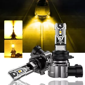 AUXBEAM 9006 HB4 LED Headlight Bulbs Conversion Kit Low Beam 3000K Amber Bright - Picture 1 of 12