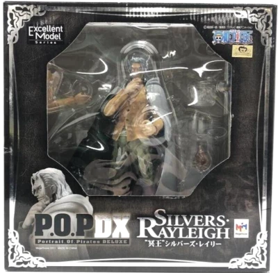 Figura de Acción Modelo Excelente One Piece POP DX Estatua Plateada Rayleigh Oda Jump Foto 1 de 3