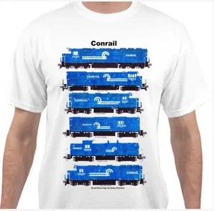 Conrail Locomotives Railroad T-Shirt by Andy Fletcher - Picture 1 of 1