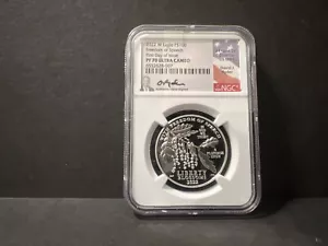 2022-W PF70UC 1 oz Platinum Eagle Freedom of Speech NGC firma David Ryder - Foto 1 di 2