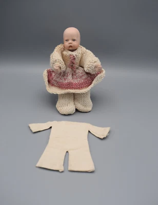 kleiner Puppenkörper , Maschenka,  genäht, ungestopft,     #309 - Bild 1 von 3