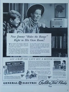 1941 vintage general electric radio print ad. Golden tone radio - Picture 1 of 1
