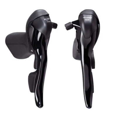 microSHIFT 3x7 Speed Road Triple Shifter Levers Brake Bike SB-R473 Shimano Co... - Image 1 of 4