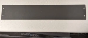 2U Gray Metal Blank Panel for 19" Rack - Picture 1 of 2