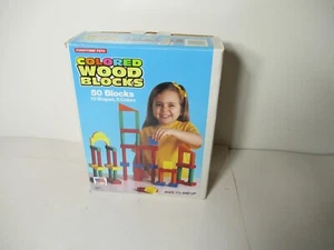 TOOTSIETOY FARBIGE HOLZKLÖTZE #4045 100% KOMPLETT 1996 STROMBECKER HOLZ - Bild 1 von 8