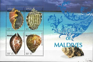 MALDIVES- 2010 MNH "Sea Shells Of MALDIVES" Souvenir Sheet !! - Picture 1 of 1
