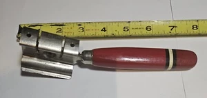 VintageEKCO A&J Red & Yellow Wooden Handle Knife Sharpener - Picture 1 of 4