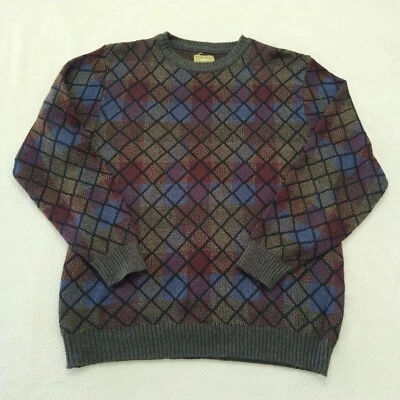 Suéter Natural Issue Para Hombre Talla Grande Negro Rojo Azul Manga Larga Cuello Redondo Foto 1 de 4