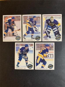 1992-93 OPC O-Pee-Chee Premier St. Louis Blues Team Set 5 Cards - Picture 1 of 1