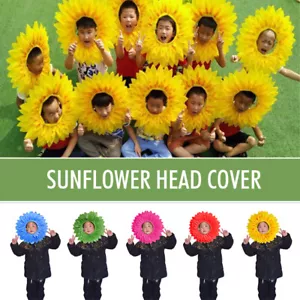 Kids Funny Sunflower Hat Sunflower Costume Headgear Headband Performance Prop - Bild 1 von 21