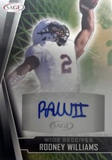 2022 Sage High Series Rodney Williams Autograph Signed Rookie Card #A-RW