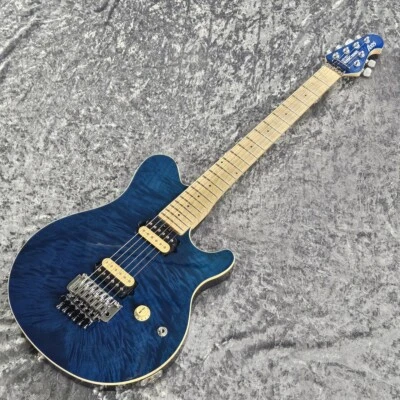 MUSIC MAN AXIS Translucent Blue Made in USA 2013 Solid Body Electric Guitar - Image 1 of 4