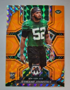 Jermaine Johnson II RC 2022 Panini Mosaic Reactive Orange Prizm Jets #374 NM - Picture 1 of 4