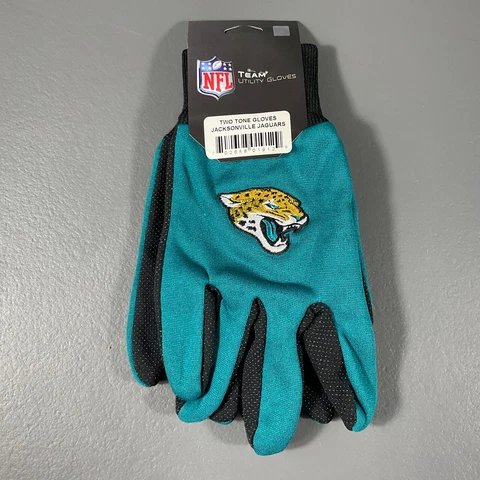 Jacksonville Jaguars NFL Football Two Tone Team Utility Gloves Team Logo Sports Cover