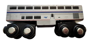 Tren de madera Amtrak Superliner coche 4,25 pulgadas compatible RETIRADO usado - Imagen 1 de 8