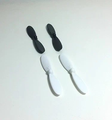 1 juego de hélices cuadricóptero Hubsan X4 blanco y negro Foto 1 de 2