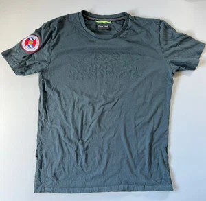 T-Shirt Lesen Fußballverein Herren XL Macron grau Achsel zu Achselhöhle ist 21"" - Bild 1 von 10