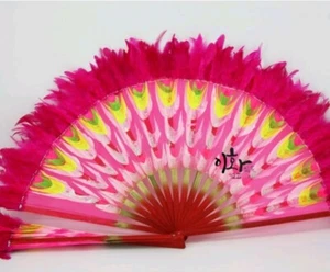 1 PAR DE FAN COREANO BUCHAECHUM FAN DANCE COREANO 39 cm Pluma Angels Fan - Imagen 1 de 4