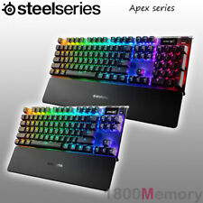 GENUINE SteelSeries Apex Gaming Keyboard OLED RGB Illuminatiom Aluminum Frame