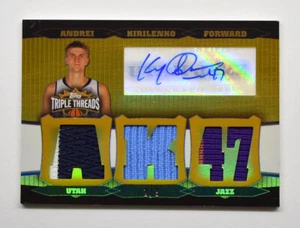 2006-07 Topps Triple Threads Reliquias Autógrafos Oro #103 Andrei Kirilenko 2/9 - Imagen 1 de 2