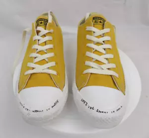Converse Allstar Yellow Canvas Low Tops Size 9 In Women's/ 7 In Men's /EUC - Picture 1 of 7