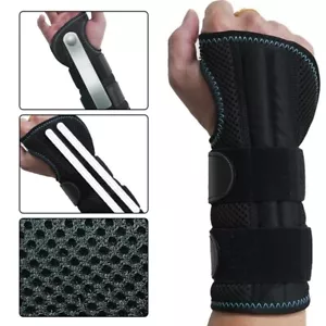 Tutore Polso Destro Supporto Stecca Tunnel Carpale Artrite Distorsione Sport 1PZ - Foto 1 di 17