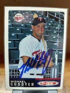 2002 Topps Total #586 Michael Cuddyer Minnesota Twins  /Autograph - Picture 1 of 2