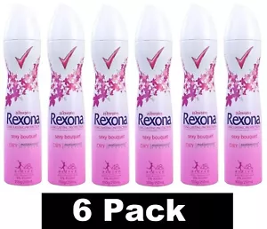 6 x REXONA DEODORANT WOMEN SEXY BOUQUET BODY SPRAY ANTIPERSPIRANT 150g/250mL - Picture 1 of 4