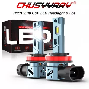 2X Kit de faros LED H11 blanco 6000K bombilla de haz bajo para HYUNDAI Santa Fe 2013-2016 - Imagen 1 de 12