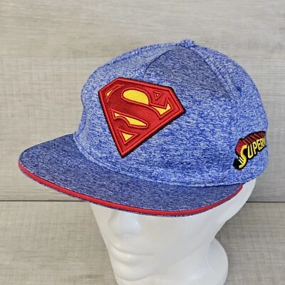 Gorra Superman Snapback Azul DC Comics Ala Plana Ajustable Juvenil Foto 1 de 4