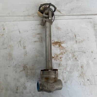 Bonney Forge 1" F316 stainless body Class 800 socket weld gate valve Rising Stem - Image 1 of 4