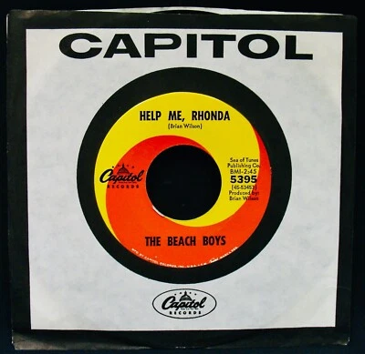 THE BEACH BOYS~Help Me Rhonda~Brian Wilson~CAPITOL #5395~Near Mint 45 w/sleeve - Image 1 of 2