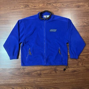 Vintage Snickers Full Zip Fleece Jacket Blue Size XL Planet Mars 90s 1997 VTG - Picture 1 of 9