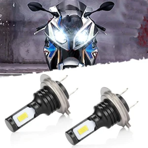 For BMW S1000RR HP4 2010-2018 H7 LED headlight Bulbs 6000K White Plug & Play 2Pc - Picture 1 of 9