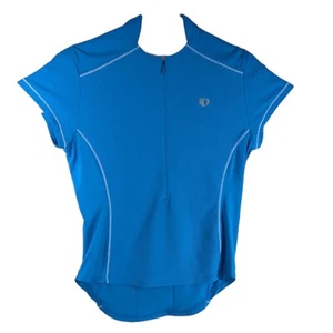 Pearl Izumi Cycling Jersey Womens Small Blue 3/4 Zip Short Sleeve Outdoor Bike - Picture 1 of 9