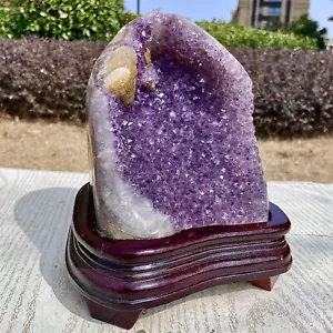 7.45LB Natural Amethyst Cluster Color Crystal Cave Art Collection - Picture 1 of 16
