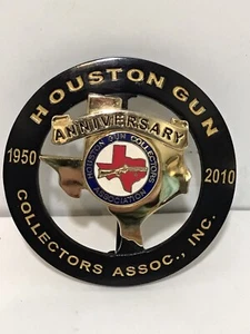 PIN DE INSIGNIA DE COLECCIÓN HOUSTON ASOCIACIÓN COLECCIONISTAS DE ARMAS ANIVERSARIO 1950-2010 - Imagen 1 de 7