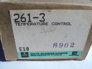 WHITE-RODGERS EMERSON 261-3 TEMPERATURE CONTROL Adjustable Thermostat 55-103F - Picture 1 of 2