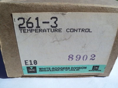 WHITE RODGERS EMERSON WHITE-RODGERS EMERSON 261-3 TEMPERATURE CONTROL Adjustable Thermostat 55-103F